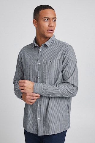 !Solid Regular fit Button Up Shirt 'SDBilal ' in Blue: front