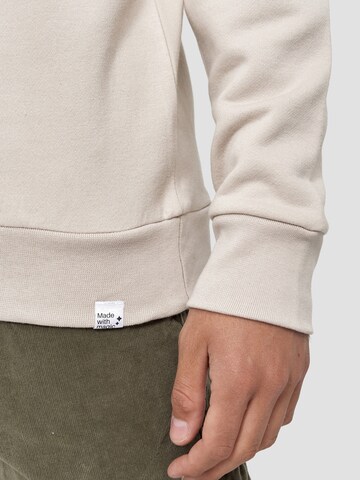 Mikon Sweatshirt 'Feder' in Beige