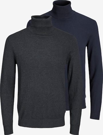 JACK & JONES Trui 'Emil Knit' in Blauw: voorkant