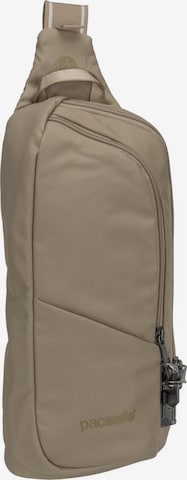 Borsa a tracolla 'Vibe 150' di Pacsafe in beige: frontale