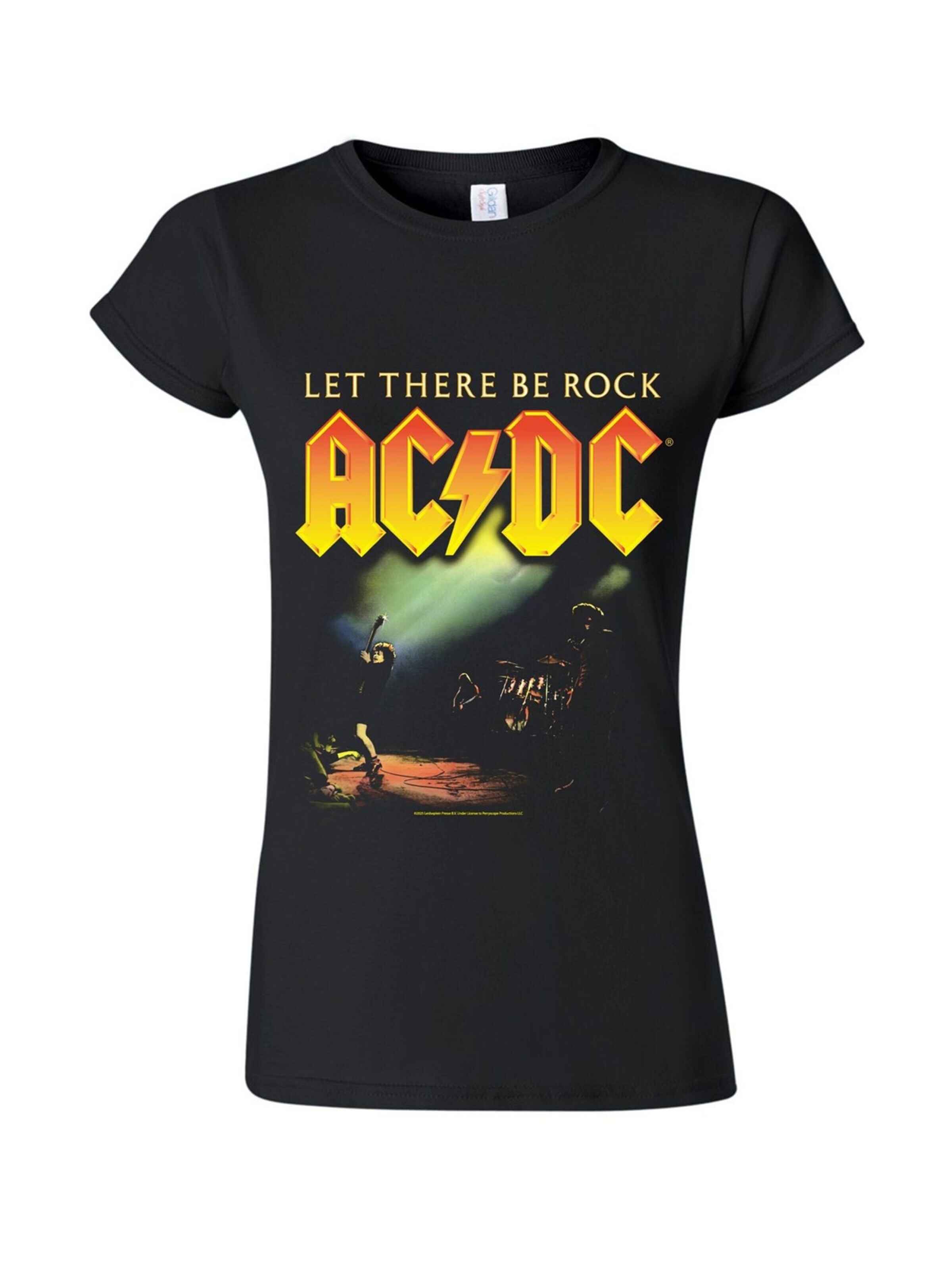 AC/DC - Camiseta 'Let there be rock' en negro: frente