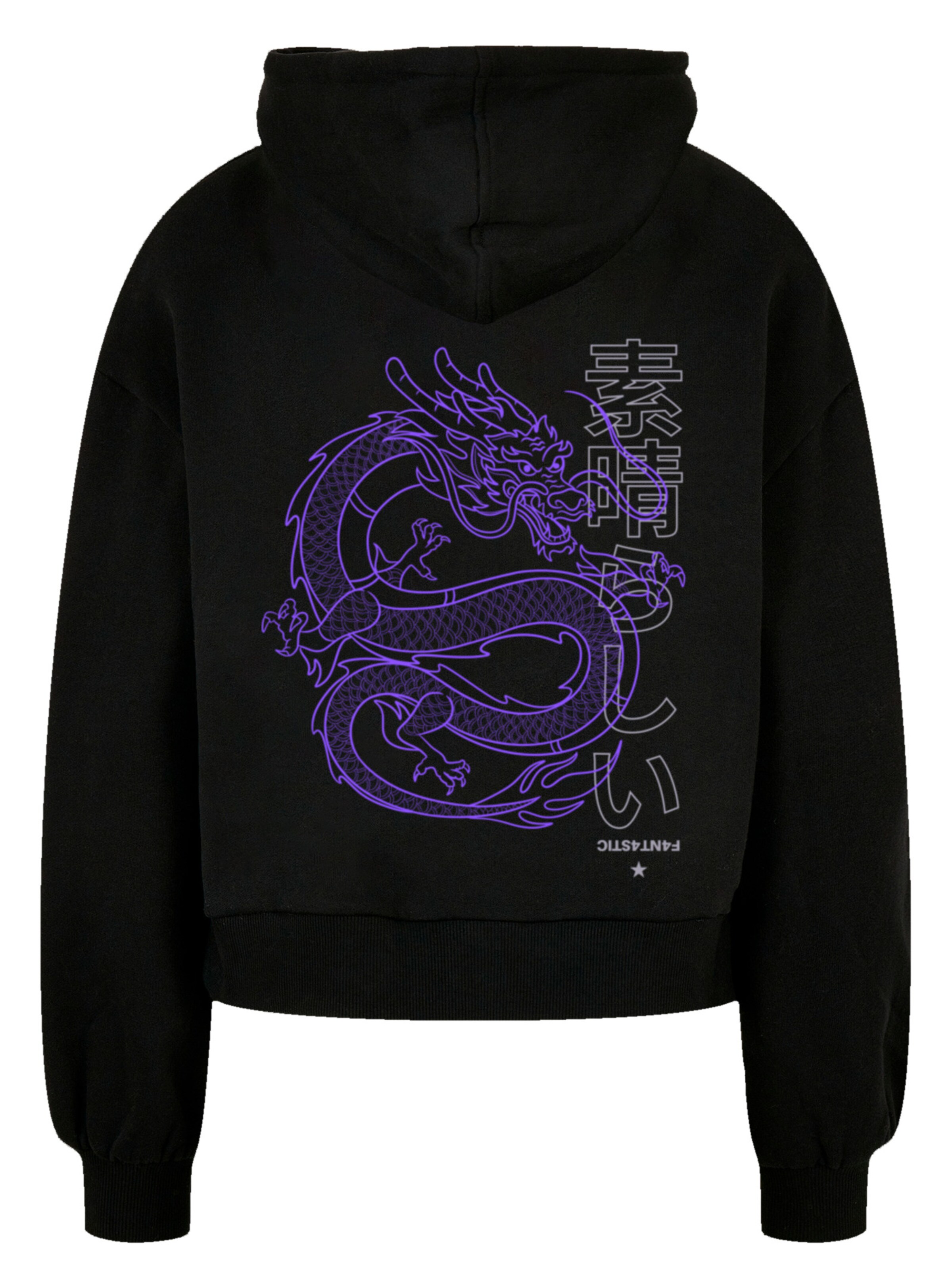 F4NT4STIC Sweatshirt 'Drache Japan' in Black
