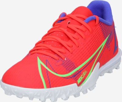 NIKE Chaussure de foot 'VAPOR 14 ACADEMY' en bleu roi / citron vert / rouge orangé / blanc, Vue avec produit
