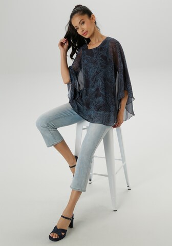 Aniston SELECTED Bluse in Blau