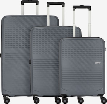 American Tourister Suitcase Set 'Summer Hit' in Grey: front