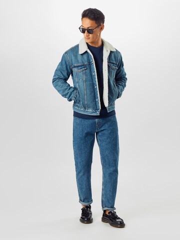 LEVI'S ® Prechodná bunda 'Type 3 Sherpa Trucker' - Modrá