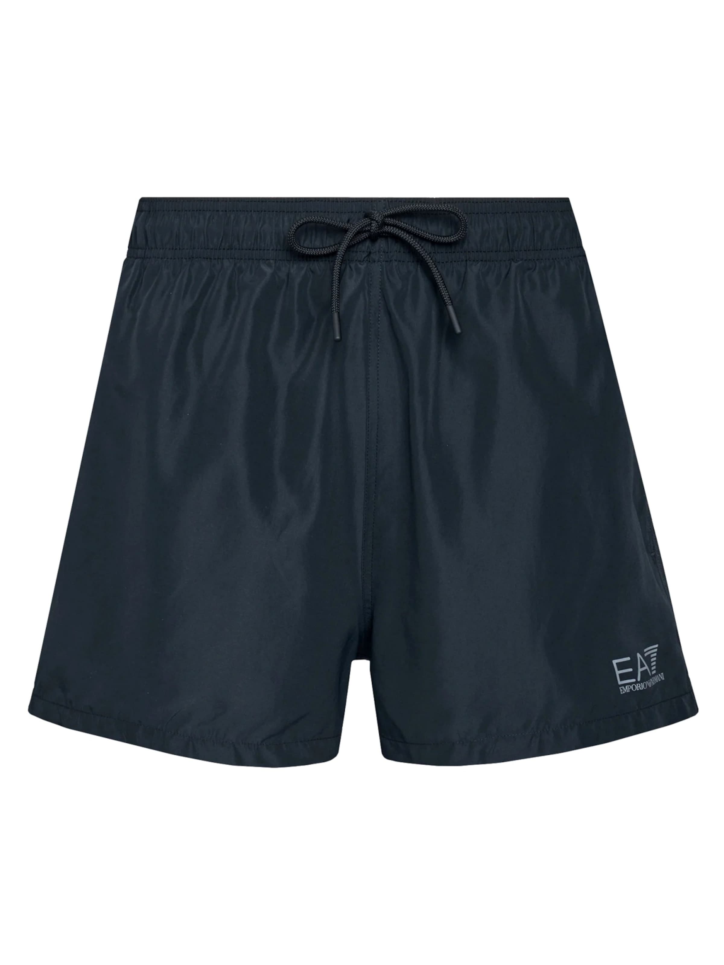 Shorts de bain EA7 Emporio Armani en noir : devant