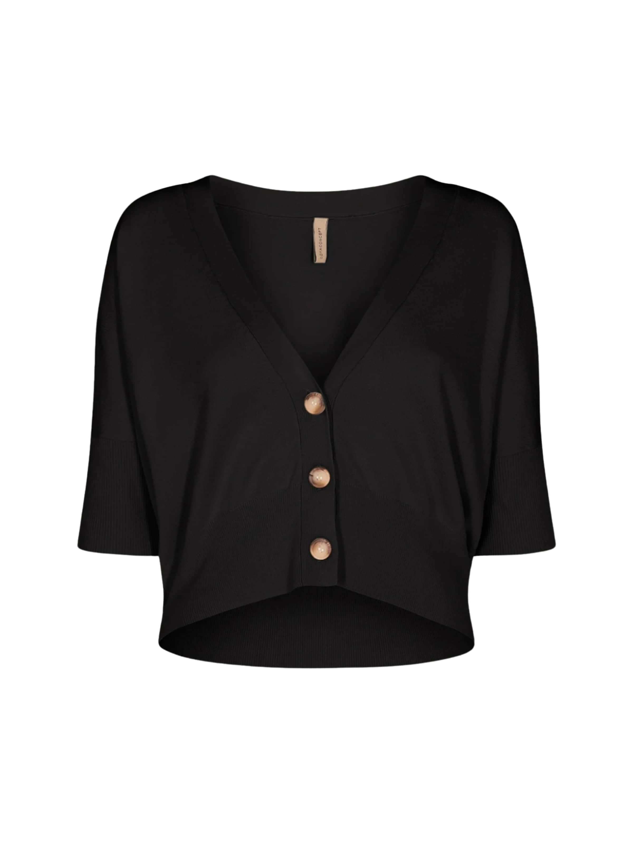 Soyaconcept - Casaco de malha 'Dollie' em preto: frente