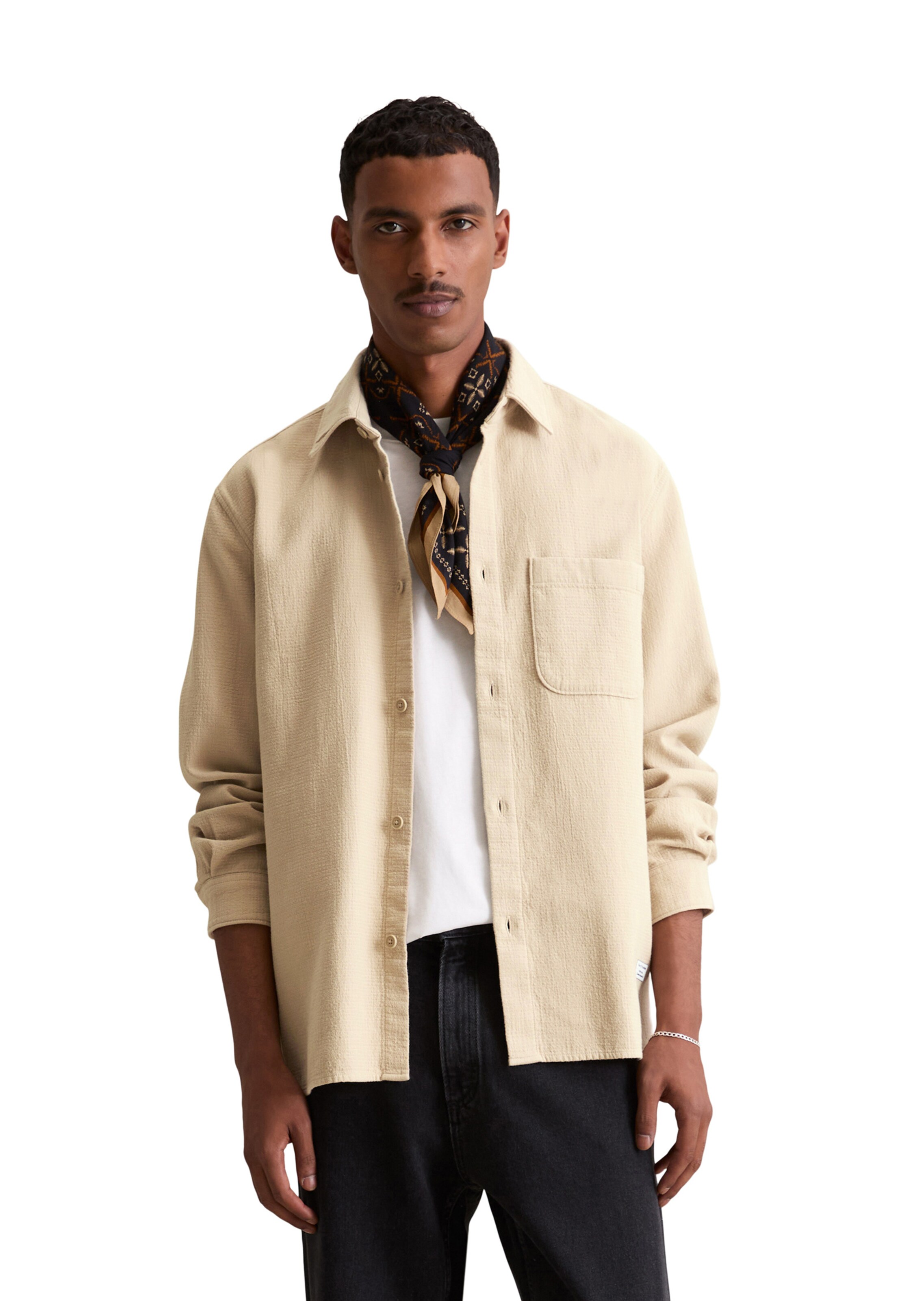 smėlio Marc O'Polo DENIM Standartinis modelis Marškiniai: priekis