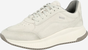 Baskets basses BOSS en blanc : devant