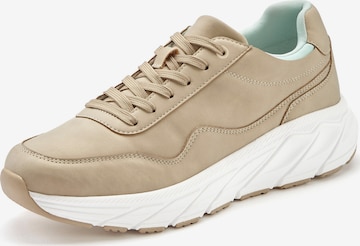 Sneaker bassa di JOHN DEVIN in beige: frontale