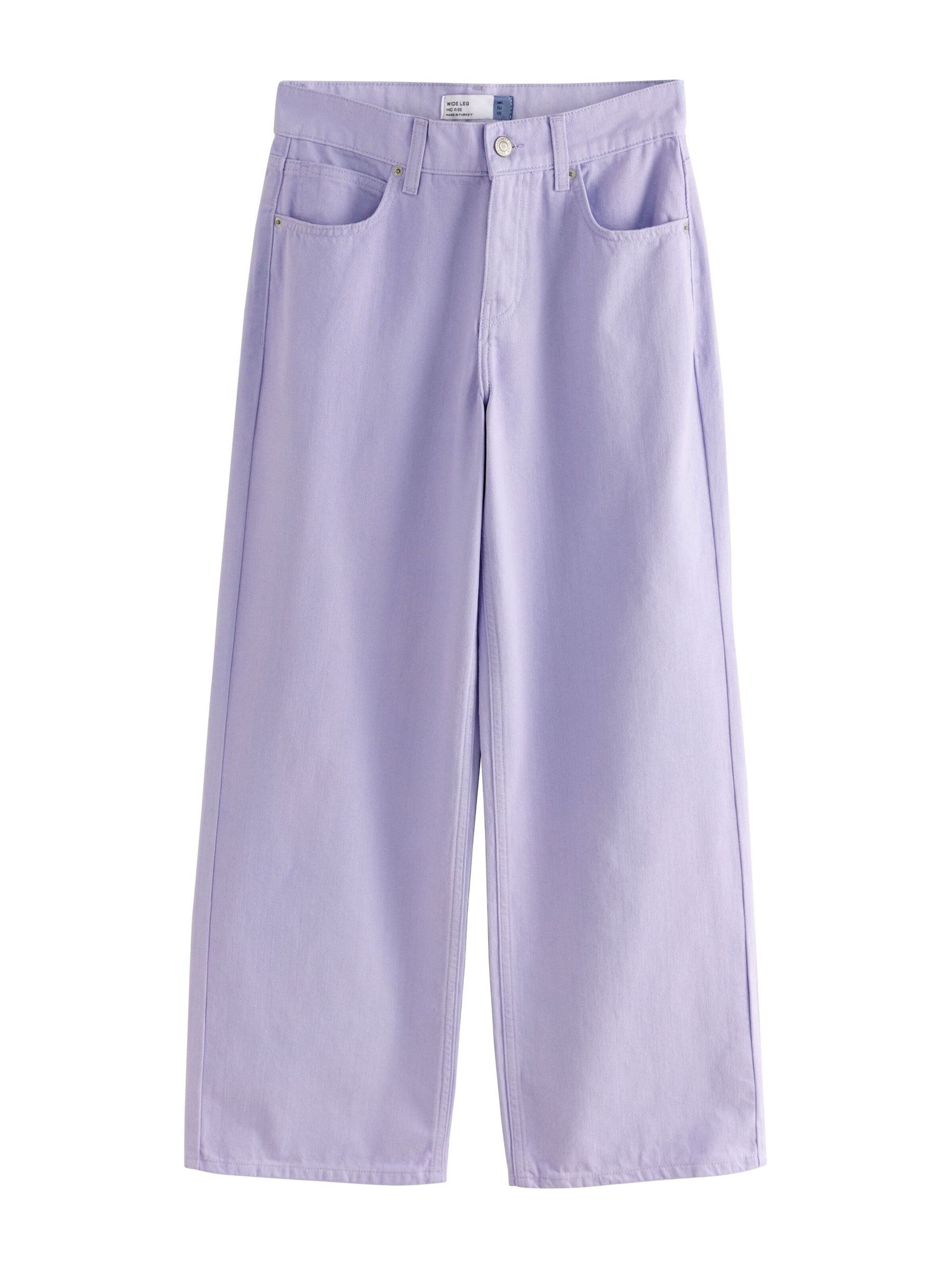 Next Wide leg Jeans in Purple: front