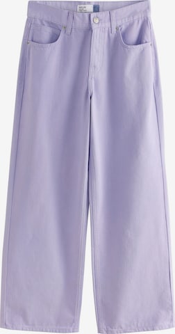 Next Wide leg Jeans in Purple: front