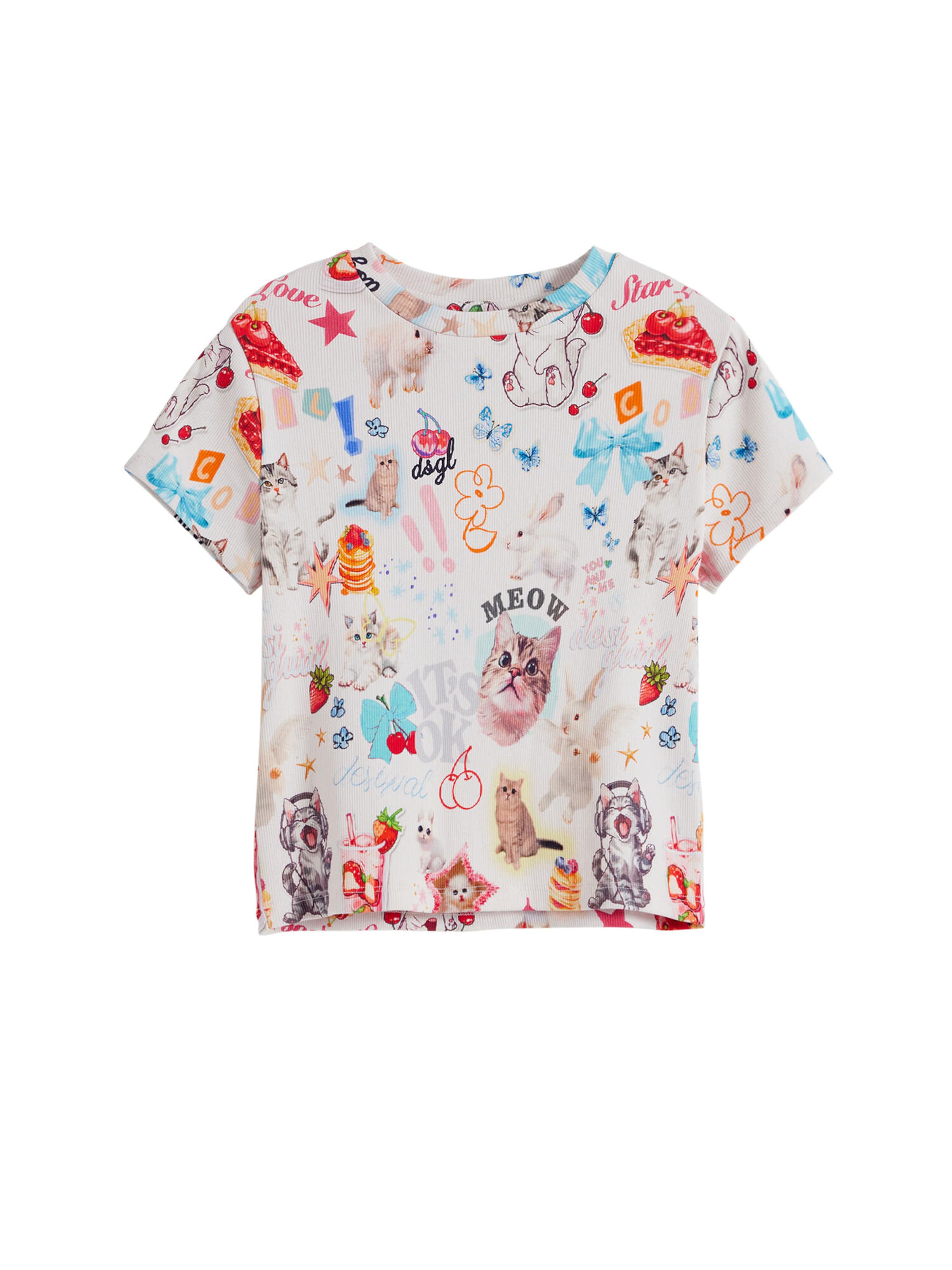 Desigual Tričko - Biela: predná strana