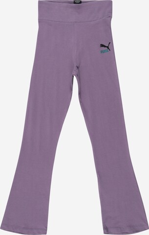 PUMA Flared Leggings in Purple: front