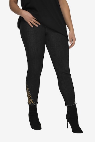 MIAMODA Slim fit Jeans in Black: front