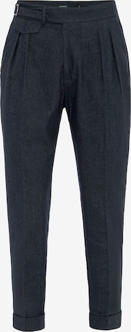 Antioch - Pantalón plisado en azul: frente