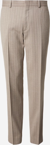 Pantaloni con piega frontale di Michael Kors in beige: frontale