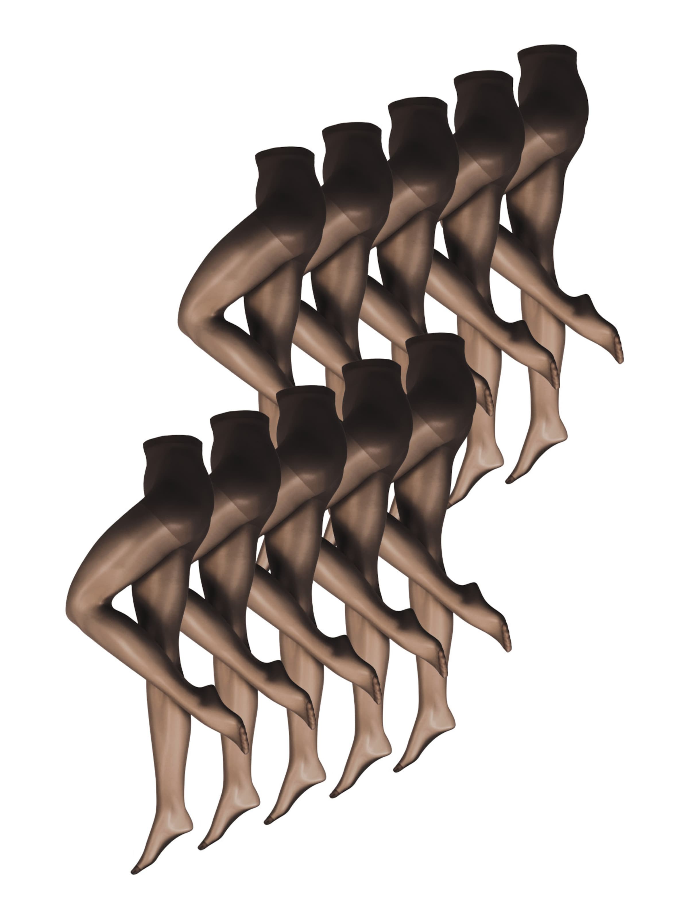 Nur Die Feinstrumpfhose ' Seidenfein 15 DEN ' in Schwarz: Vorderseite