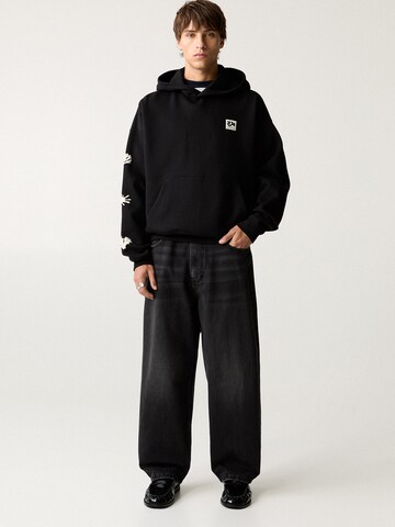 Sweat-shirt Pull&Bear en noir