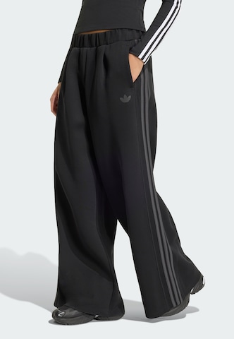 Wide Leg Pantalon 'Sst 2.0' ADIDAS ORIGINALS en noir : devant