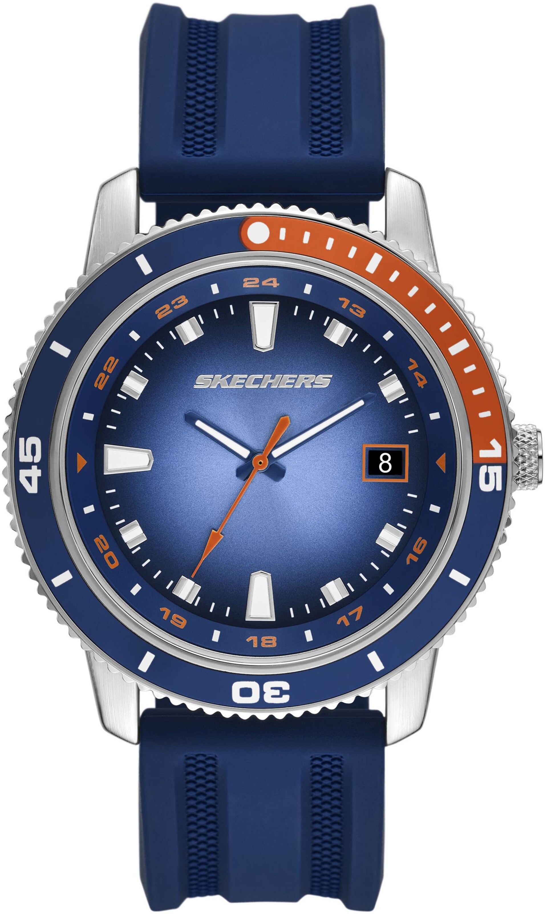 SKECHERS Analog Watch in Blue: front