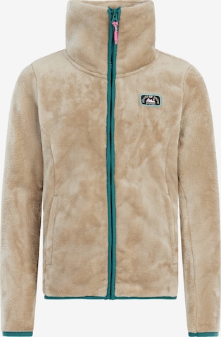 PROTEST Sportsweatjacke 'PRTJoanne' in Braun: Vorderseite