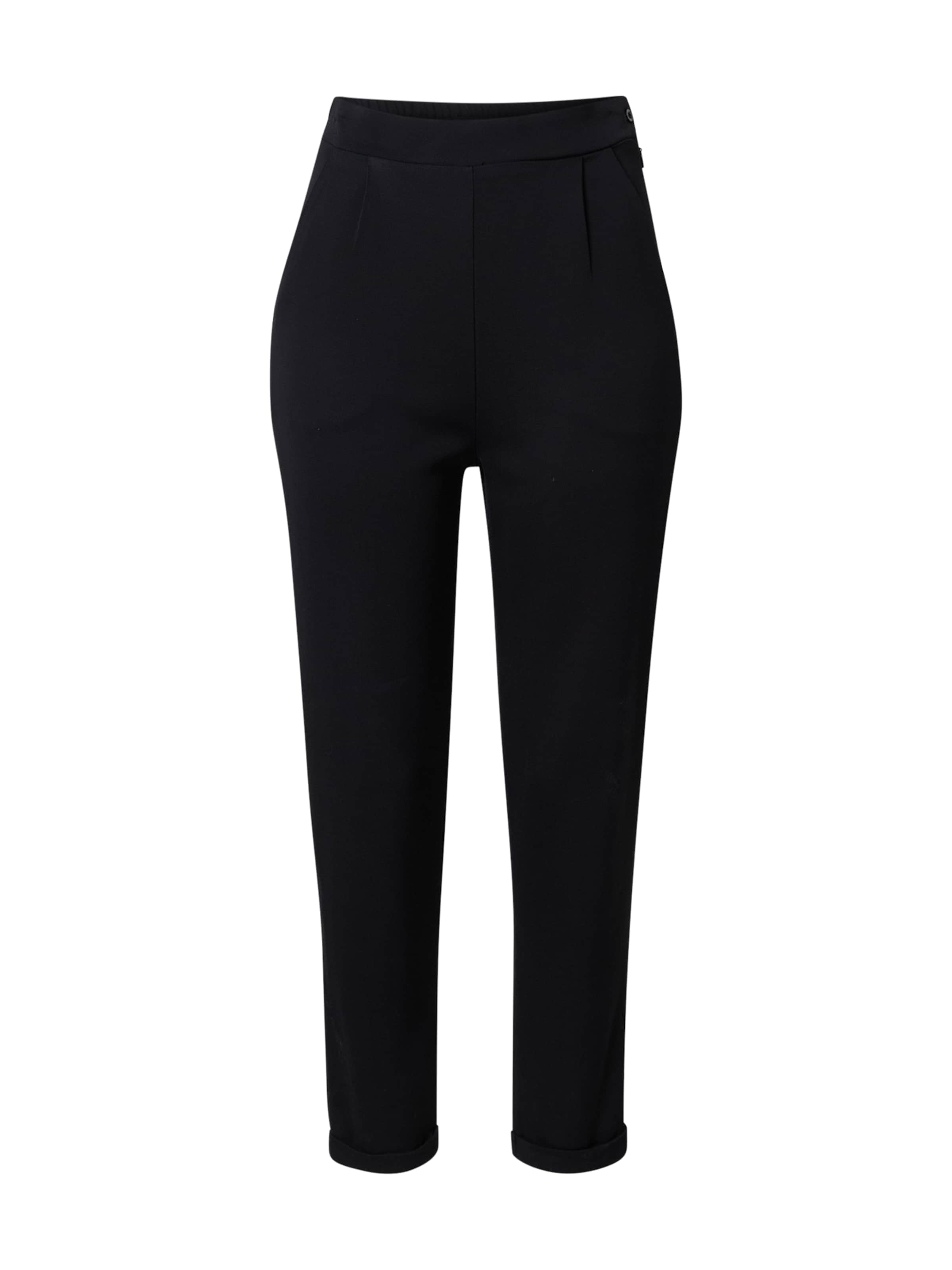 regular Pantaloni con pieghe 'Fabia' di A LOT LESS in nero: frontale