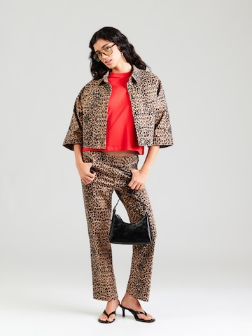 Flared Pantaloni di monari in beige