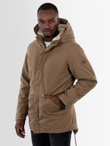 Alessandro Salvarini Parka in Braun: Vorderseite