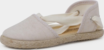 Sandalo di Pisamonas in beige: frontale