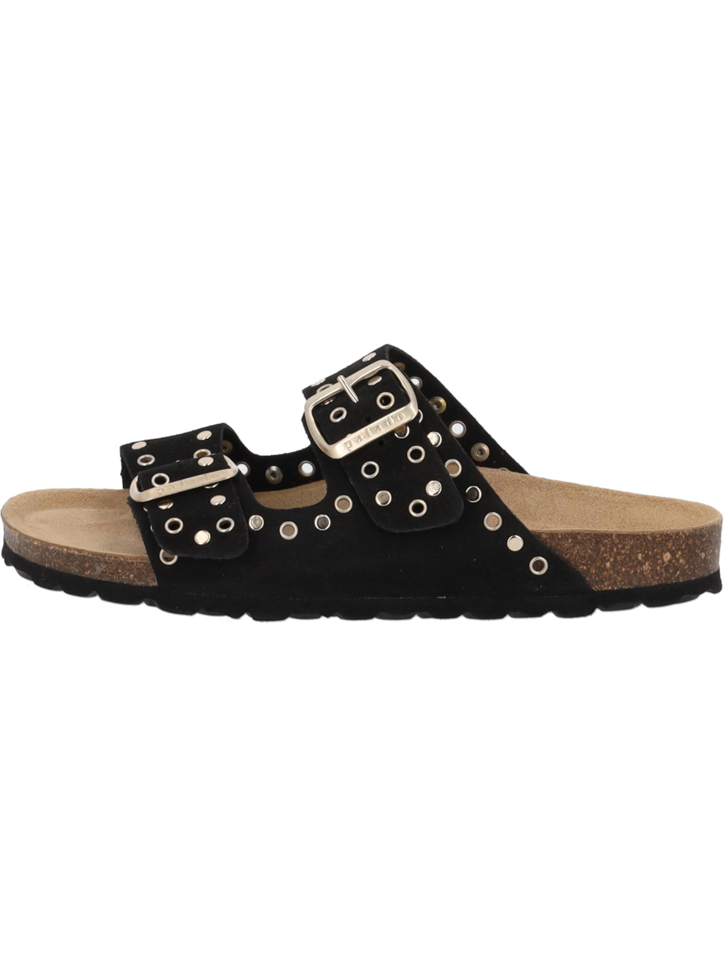 Palado Mules 'Korfu' in Black: front