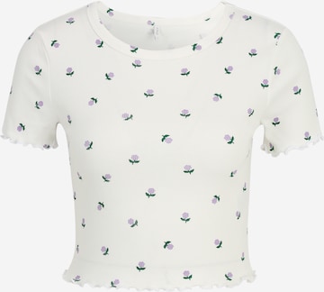 Only Petite T-shirt 'FENJA' i vit: framsida