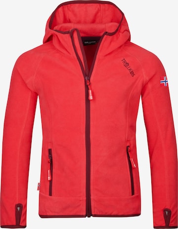 TROLLKIDS Fleece Jacket 'Sandefjord' in Red: front