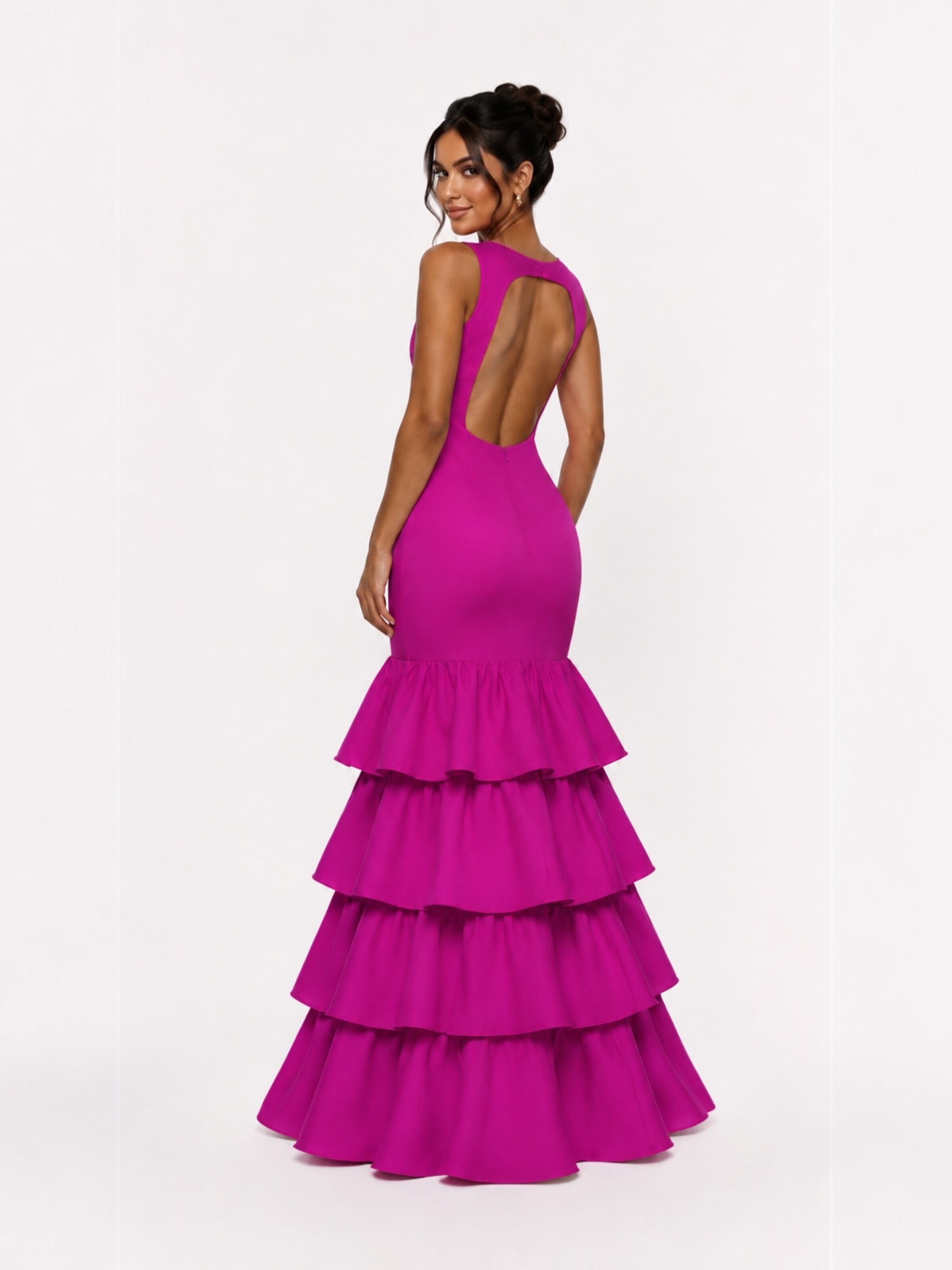 Abito da cocktail 'LOUISE Dark pink' di Elena Athanasiadou in rosa