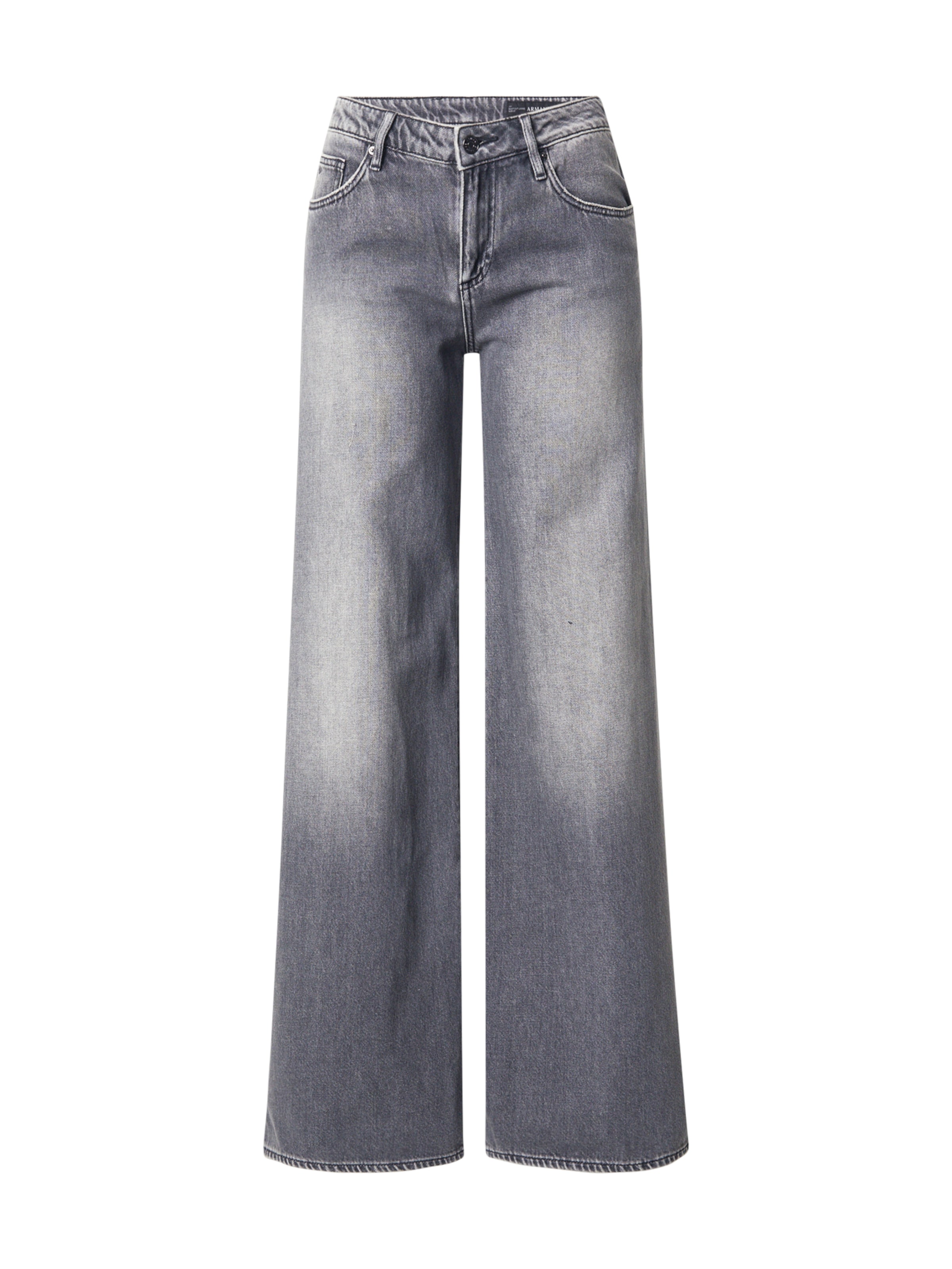Wide leg Jeans de la ARMANI EXCHANGE pe gri: față