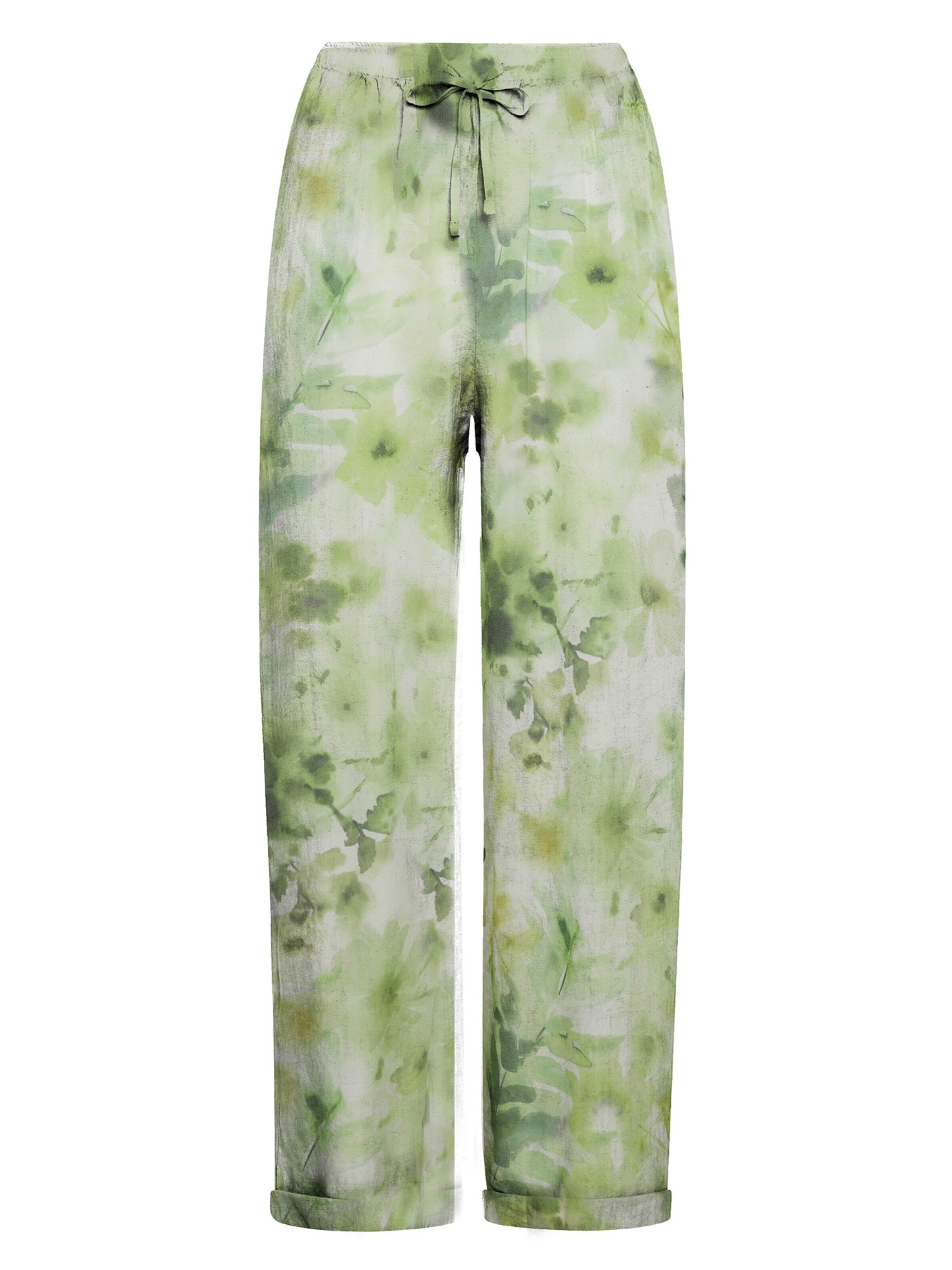 DEHA Regular Broek in Groen: voorkant