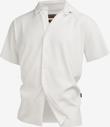 Chemise 'Lamgo' INDICODE JEANS en blanc : devant