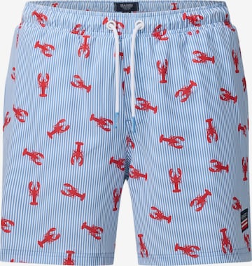 Seaside Badeshorts 'Pacific' in Blau: Vorderseite