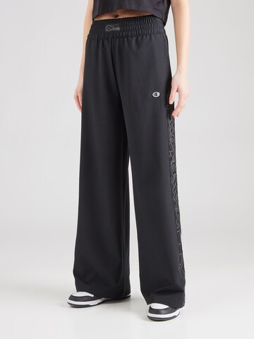 Champion Authentic Athletic Apparel - Pierna ancha Pantalón en negro: frente