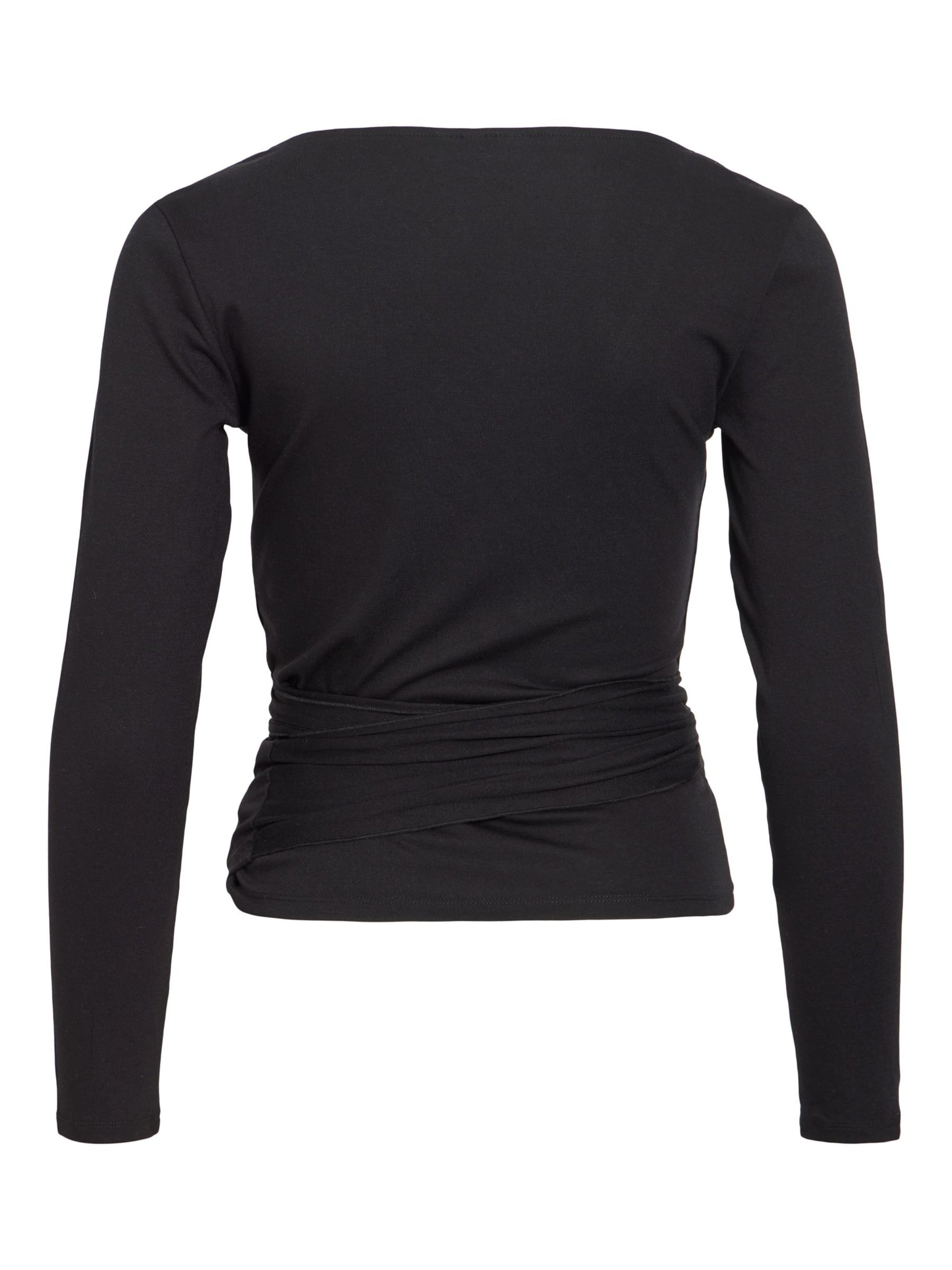 VILA Shirt 'VIGina' in Zwart