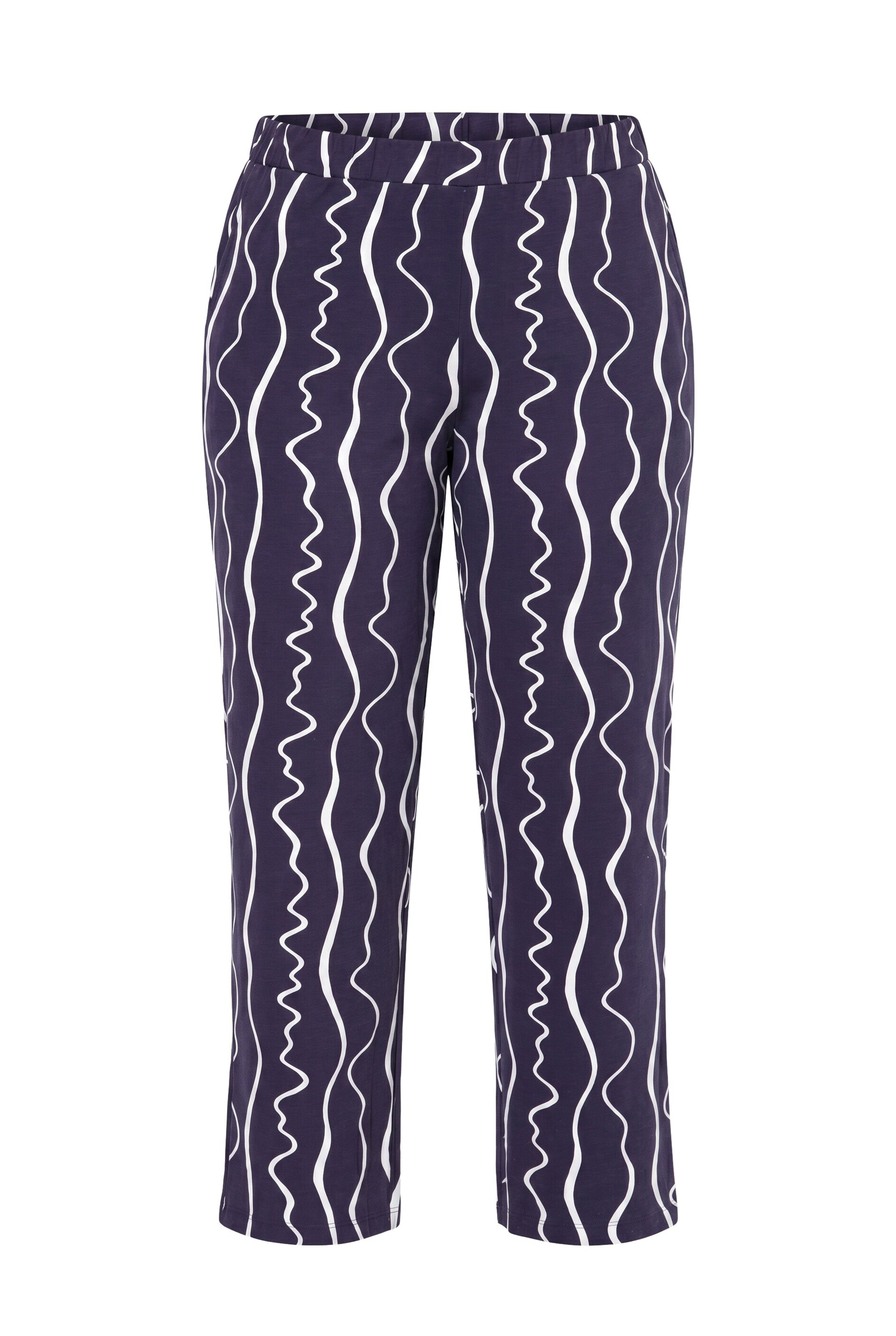 Ulla Popken Regular Broek in Lila: voorkant