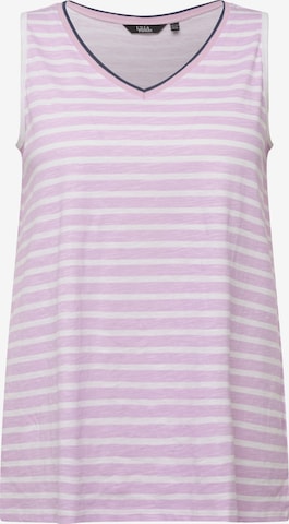 Ulla Popken Sticktop in Lila: Vorderseite