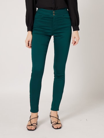 Regular Pantalon NAF NAF en vert : devant