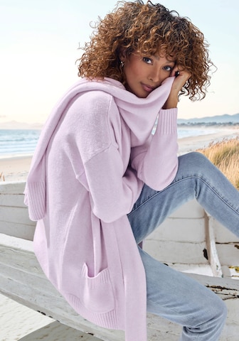 VIVANCE Knit cardigan in Purple