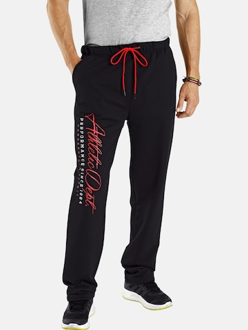 Regular Pantalon 'Bjan' Jan Vanderstorm en noir : devant