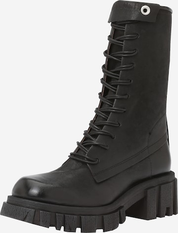 A.S.98 Lace-Up Boots 'HELL' in Black: front