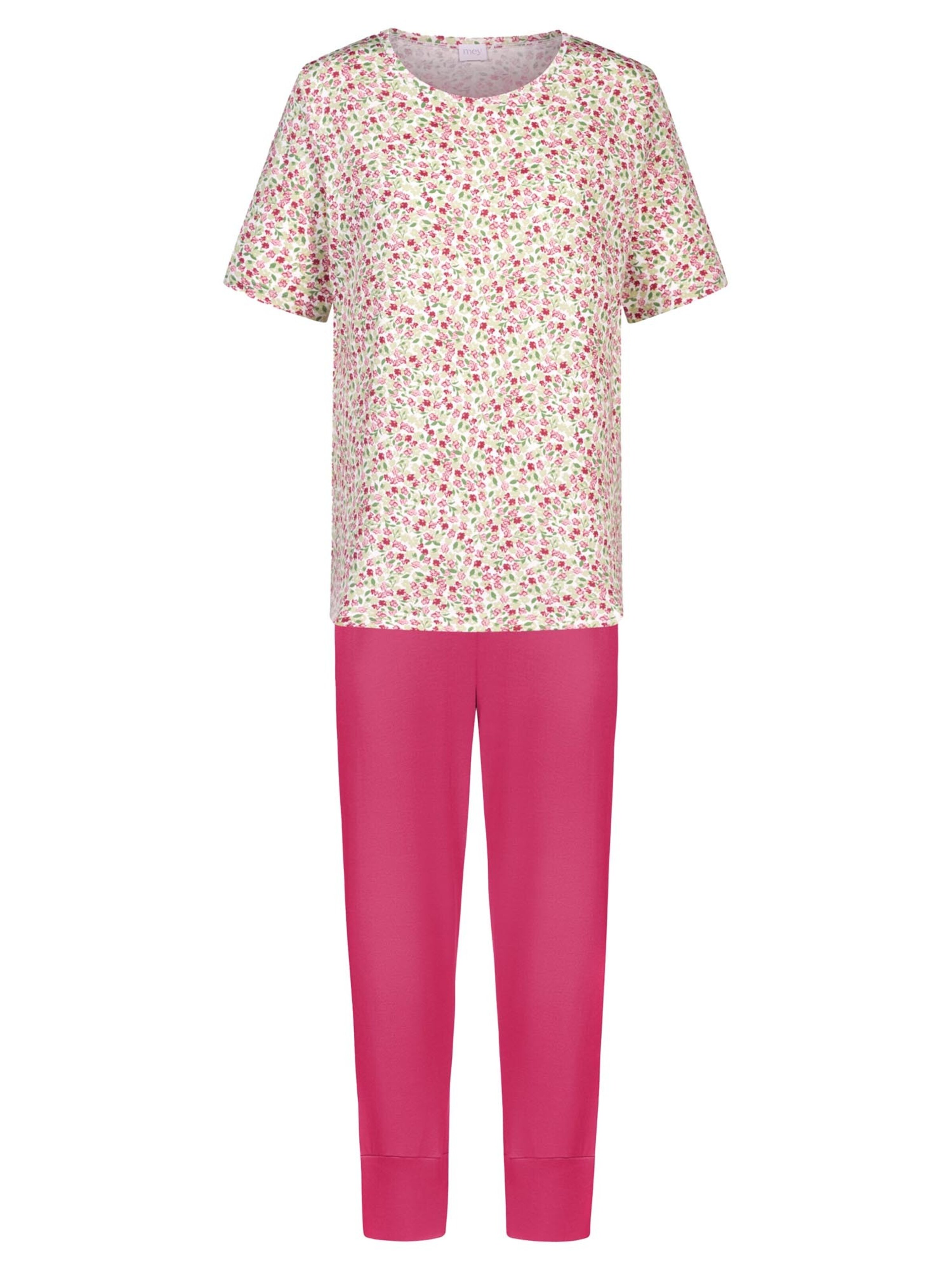 Mey Pajama 'Petites Fleurs' in Pink: front
