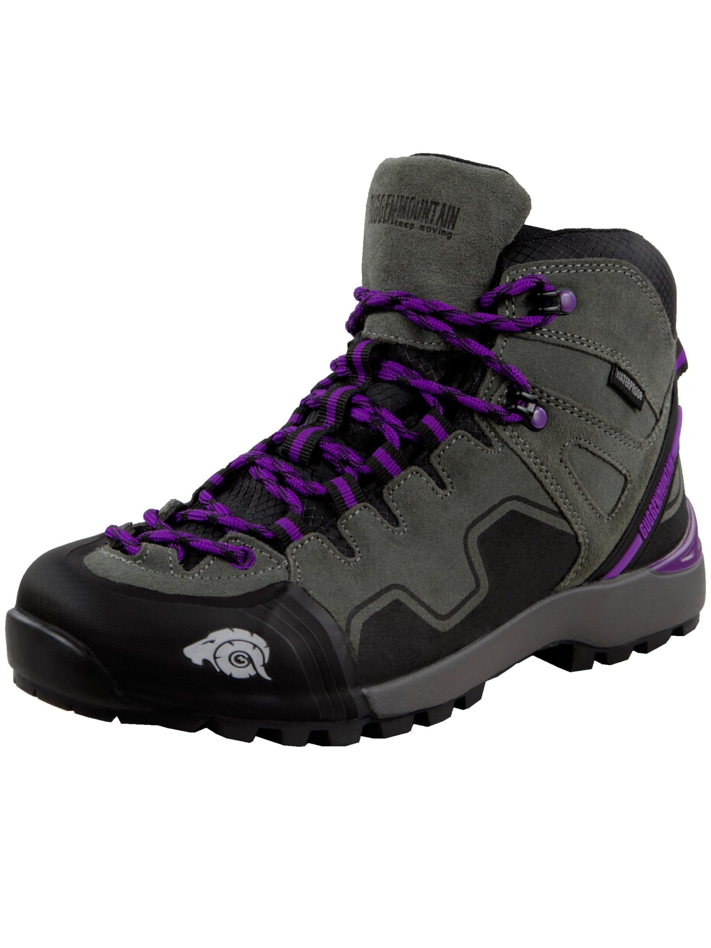 Bottes à lacets 'PM021' Guggen Mountain en gris : devant