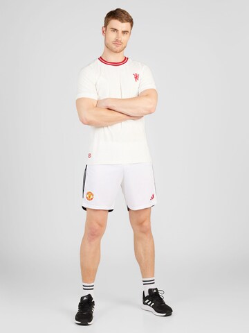 ADIDAS PERFORMANCE Szabványos Sportnadrágok 'Manchester United 23/24' - fehér